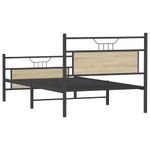 Casa si Gradina - Mobilier - Paturi si accesorii - Paturi - Cadru pat fara saltea stejar sonoma 100x200 cm lemn prelucrat - Infinity.ro