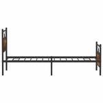 Casa si Gradina - Mobilier - Paturi si accesorii - Paturi - Cadru pat fara saltea, stejar fumuriu 100x190 cm lemn prelucrat - Infinity.ro