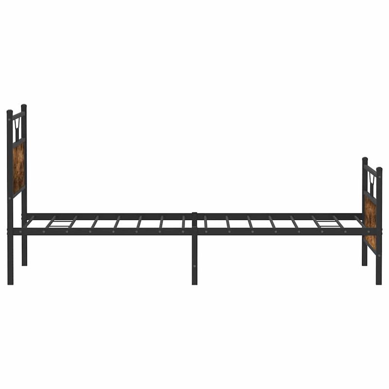 Casa si Gradina - Mobilier - Paturi si accesorii - Paturi - Cadru pat fara saltea, stejar fumuriu 100x190 cm lemn prelucrat - Infinity.ro