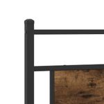 Casa si Gradina - Mobilier - Paturi si accesorii - Paturi - Cadru pat fara saltea, stejar fumuriu 100x190 cm lemn prelucrat - Infinity.ro