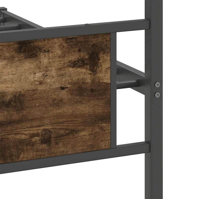 Casa si Gradina - Mobilier - Paturi si accesorii - Paturi - Cadru pat fara saltea, stejar fumuriu 100x190 cm lemn prelucrat - Infinity.ro