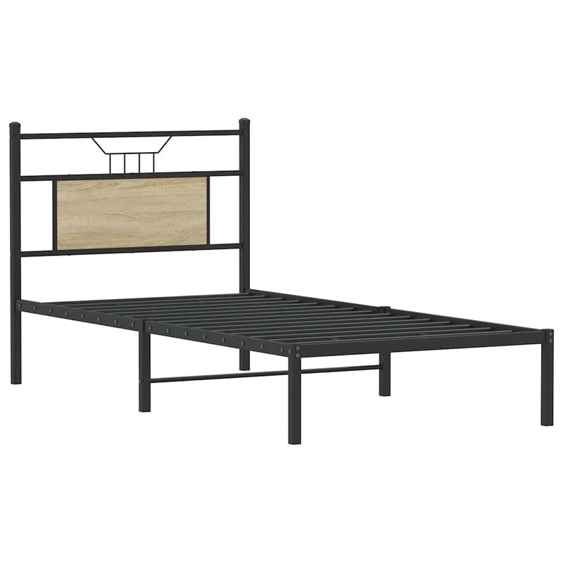 Casa si Gradina - Mobilier - Paturi si accesorii - Paturi - Cadru pat fara saltea, stejar sonoma 80x200 cm lemn prelucrat - Infinity.ro