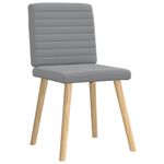 Casa si Gradina - Mobilier - Scaune si fotolii - Scaune - Scaune de bucatarie pivotante, 4 buc., gri deschis, textil - Infinity.ro