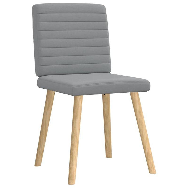 Casa si Gradina - Mobilier - Scaune si fotolii - Scaune - Scaune de bucatarie pivotante, 4 buc., gri deschis, textil - Infinity.ro
