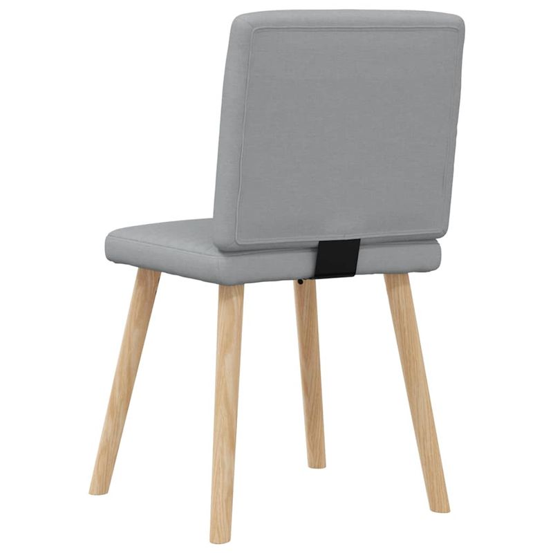 Casa si Gradina - Mobilier - Scaune si fotolii - Scaune - Scaune de bucatarie pivotante, 4 buc., gri deschis, textil - Infinity.ro