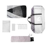 Sport si Outdoor - Camping - Corturi camping - Cort de piscina cu pereti detasabili, gri 512x458 cm - Infinity.ro