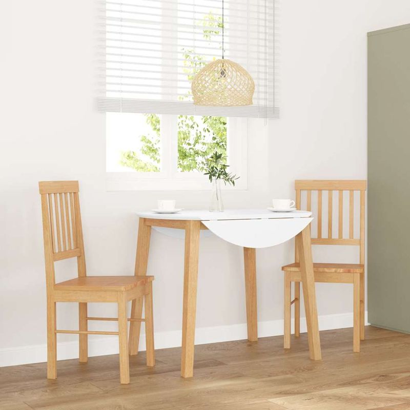 Casa si Gradina - Mobilier - Scaune si fotolii - Scaune - Scaune de sufragerie 2 buc Cauciuc din lemn masiv - Infinity.ro