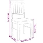 Casa si Gradina - Mobilier - Scaune si fotolii - Scaune - Scaune de sufragerie 2 buc Cauciuc din lemn masiv - Infinity.ro