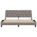 Casa si Gradina - Mobilier - Paturi si accesorii - Paturi - Cadru de pat cu LED fara saltea Taupe 180x200 cm Material - Infinity.ro