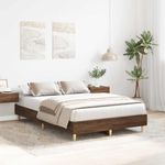Casa si Gradina - Mobilier - Paturi si accesorii - Paturi - Cadru pat fara saltea Stejar maro 120x190 cm Lemn prelucrat - Infinity.ro