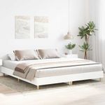 Casa si Gradina - Mobilier - Paturi si accesorii - Paturi - Cadru de pat fara saltea, alb, 180x200 cm, lemn de prelucrare - Infinity.ro