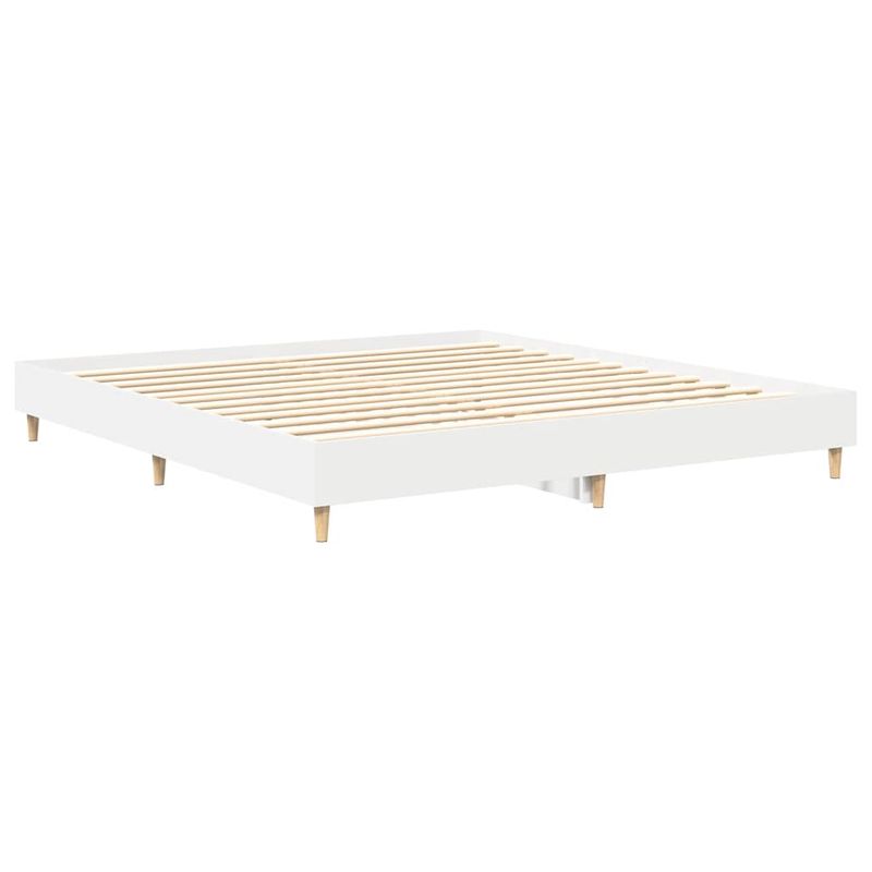 Casa si Gradina - Mobilier - Paturi si accesorii - Paturi - Cadru de pat fara saltea, alb, 180x200 cm, lemn de prelucrare - Infinity.ro