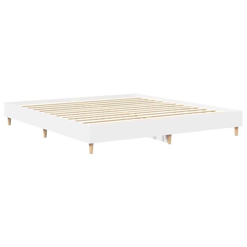 Casa si Gradina - Mobilier - Paturi si accesorii - Paturi - Cadru de pat fara saltea, alb, 180x200 cm, lemn de prelucrare - Infinity.ro