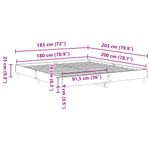 Casa si Gradina - Mobilier - Paturi si accesorii - Paturi - Cadru de pat fara saltea, alb, 180x200 cm, lemn de prelucrare - Infinity.ro
