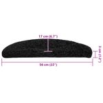 Casa si Gradina - Textile si covoare - Covoare - Covoare casa - Covorase scara 30 buc Negru 56x17x3 cm - Infinity.ro