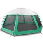 Sport si Outdoor - Camping - Corturi camping - Cort piscina cu pereti detasabili cu acoperis și plasa Verde mare, mărime 612x612 cm - Infinity.ro
