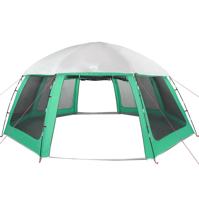 Sport si Outdoor - Camping - Corturi camping - Cort piscina cu pereti detasabili cu acoperis și plasa Verde mare, mărime 612x612 cm - Infinity.ro