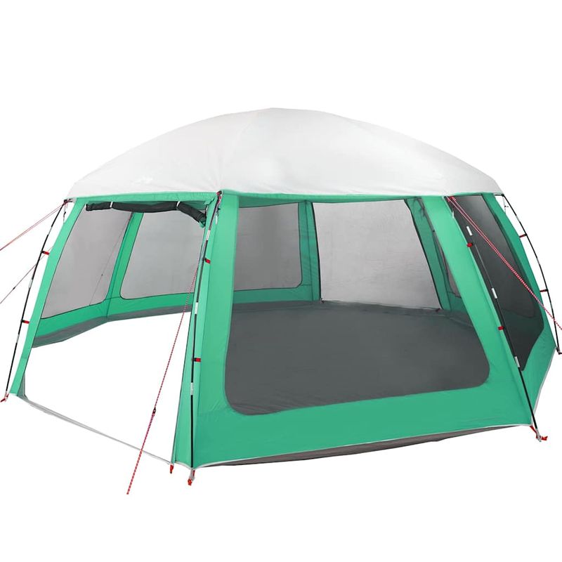 Sport si Outdoor - Camping - Corturi camping - Cort piscina cu pereti detasabili cu acoperis și plasa Verde mare, mărime 612x612 cm - Infinity.ro
