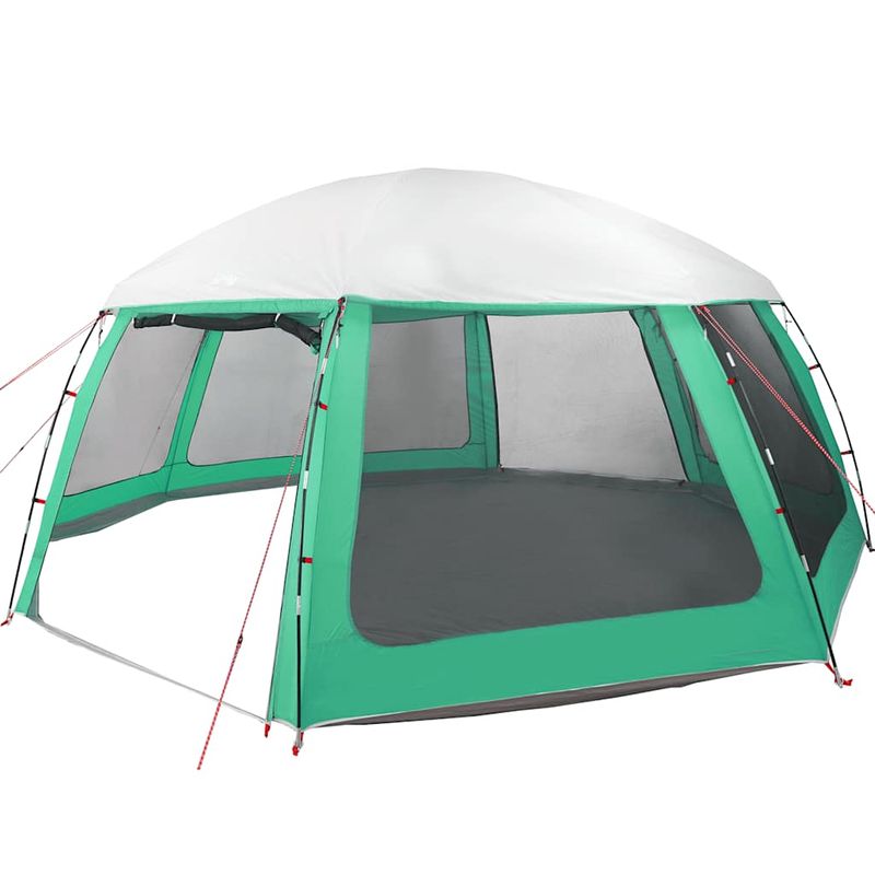 Sport si Outdoor - Camping - Corturi camping - Cort piscina cu pereti detasabili cu acoperis și plasa Verde mare, mărime 612x612 cm - Infinity.ro