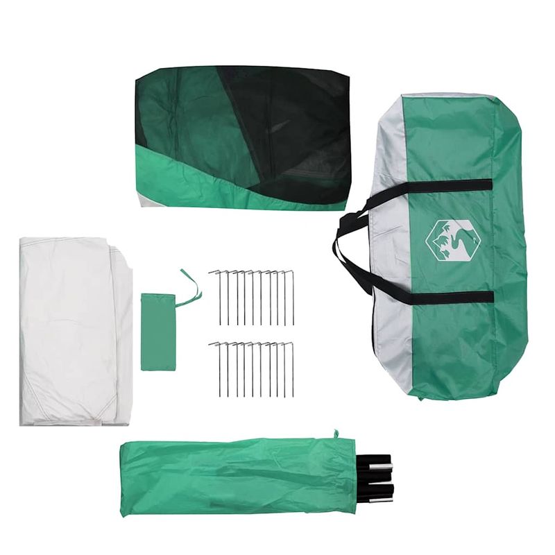 Sport si Outdoor - Camping - Corturi camping - Cort piscina cu pereti detasabili cu acoperis și plasa Verde mare, mărime 612x612 cm - Infinity.ro
