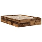 Casa si Gradina - Mobilier - Paturi si accesorii - Paturi - Cadru de pat fara saltea Lemn vechi 160x200cm Lemn prelucrat - Infinity.ro