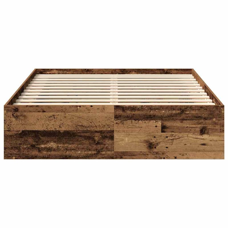 Casa si Gradina - Mobilier - Paturi si accesorii - Paturi - Cadru de pat fara saltea Lemn vechi 160x200cm Lemn prelucrat - Infinity.ro