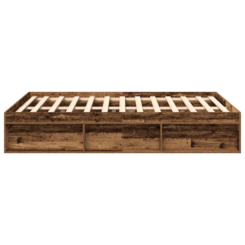 Casa si Gradina - Mobilier - Paturi si accesorii - Paturi - Cadru de pat fara saltea Lemn vechi 160x200cm Lemn prelucrat - Infinity.ro