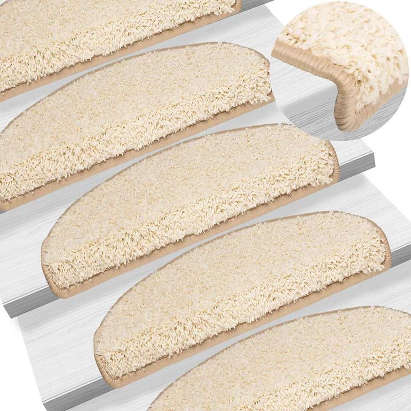 Casa si Gradina - Textile si covoare - Covoare - Covoare casa - Covorase scara 20 buc crem 65x21x4 cm - Infinity.ro