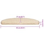 Casa si Gradina - Textile si covoare - Covoare - Covoare casa - Covorase scara 20 buc crem 65x21x4 cm - Infinity.ro