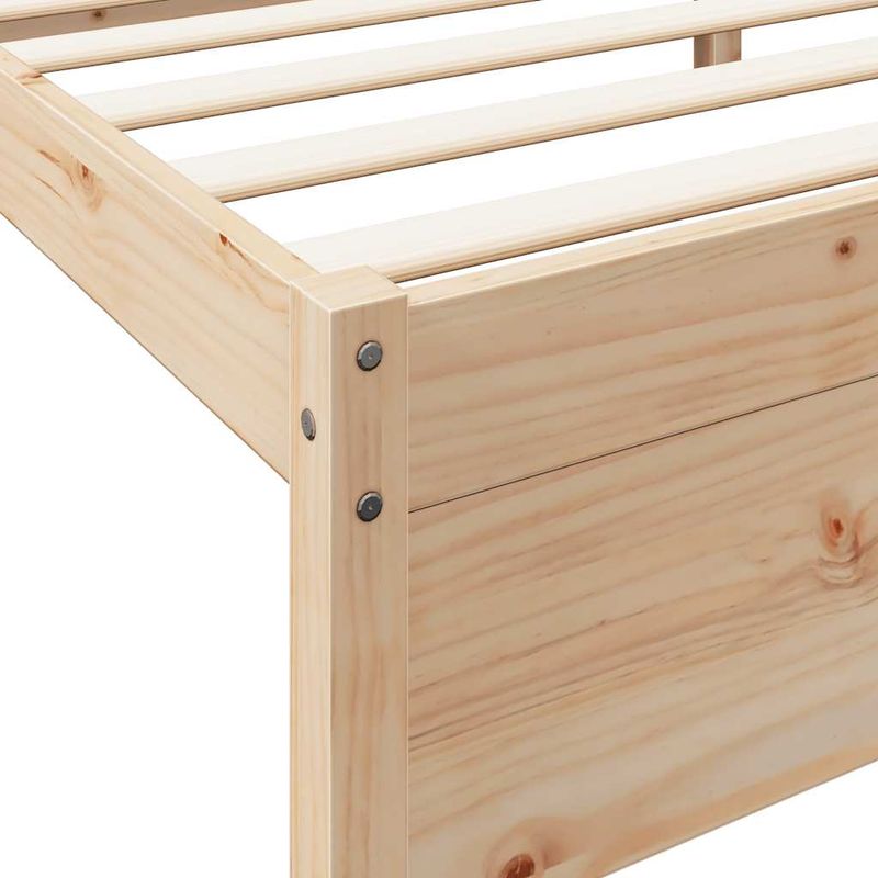 Casa si Gradina - Mobilier - Paturi si accesorii - Paturi - Pat cu biblioteca fara saltea, 75x190 cm, lemn masiv de pin - Infinity.ro
