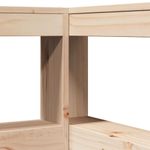 Casa si Gradina - Mobilier - Paturi si accesorii - Paturi - Pat cu biblioteca fara saltea, 75x190 cm, lemn masiv de pin - Infinity.ro