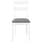 Casa si Gradina - Mobilier - Scaune si fotolii - Scaune - Scaune de sufragerie cu perne 2 buc cauciuc din lemn masiv alb - Infinity.ro