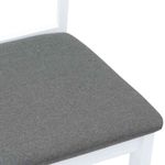 Casa si Gradina - Mobilier - Scaune si fotolii - Scaune - Scaune de sufragerie cu perne 2 buc cauciuc din lemn masiv alb - Infinity.ro