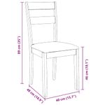 Casa si Gradina - Mobilier - Scaune si fotolii - Scaune - Scaune de sufragerie cu perne 2 buc cauciuc din lemn masiv alb - Infinity.ro