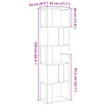 Casa si Gradina - Mobilier - Biblioteci si rafturi - Biblioteci - Dulap cu carti/Separator de camera Stejar negru Lemn prelucrat - Infinity.ro
