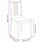 Casa si Gradina - Mobilier - Scaune si fotolii - Scaune - Scaune de sufragerie 2 buc Cauciuc din lemn masiv alb - Infinity.ro