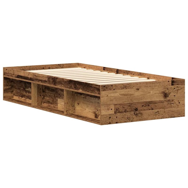 Casa si Gradina - Mobilier - Paturi si accesorii - Paturi - Cadru de pat fara saltea Lemn vechi 90x190cm Lemn prelucrat - Infinity.ro