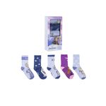 Fashion, accesorii si bijuterii - Copii - Lenjerie si pijamale copii - Sosete si dresuri copii - Set 5 sosete copii Frozen 2900001541, Multicolor, 27-30 EU - Infinity.ro