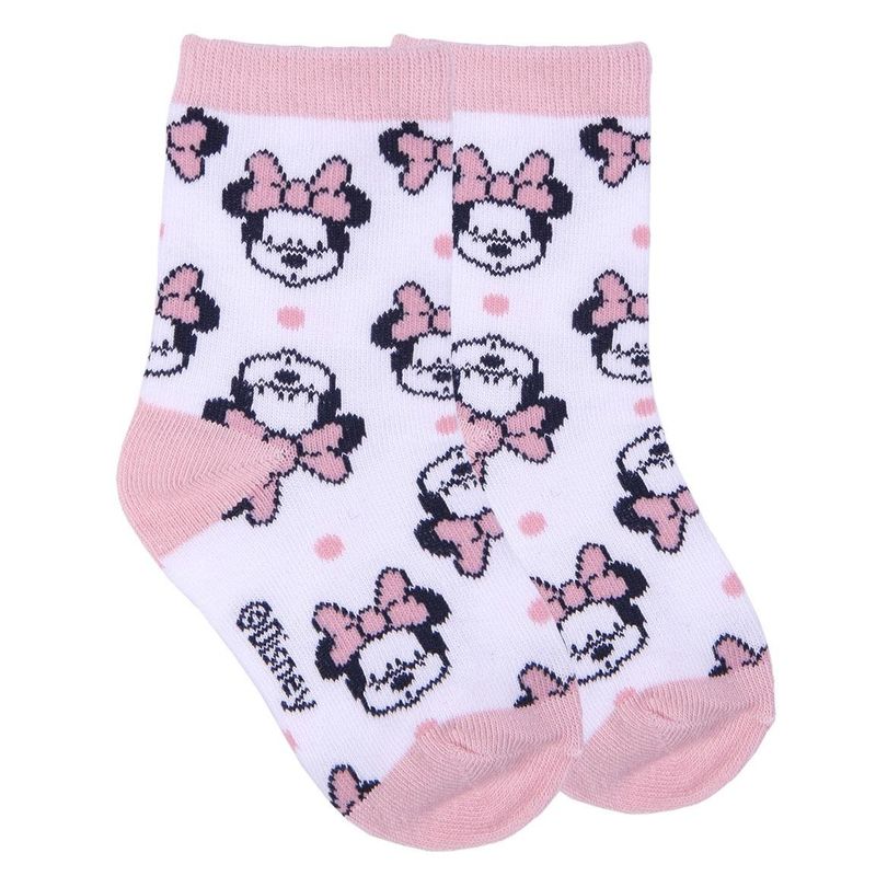 Fashion, accesorii si bijuterii - Copii - Lenjerie si pijamale copii - Sosete si dresuri copii - Set 5 Sosete bebe Minnie Mouse, Multicolor, Marime 19/20 - Infinity.ro