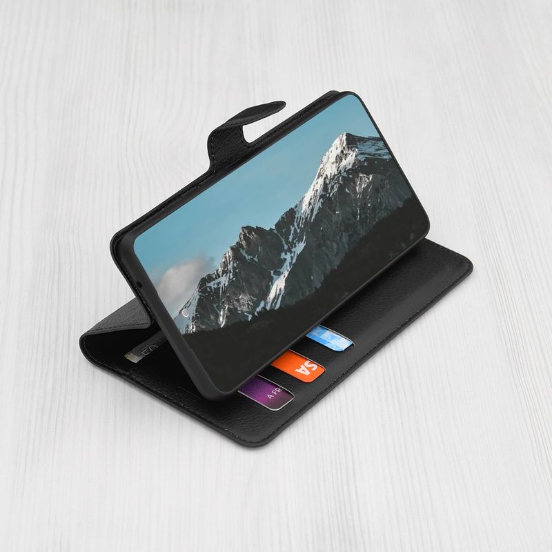 Laptop, Telefoane si Tablete - Telefoane mobile si accesorii - Accesorii Telefoane - Huse telefoane - Husa pentru Xiaomi Rosumi Note 14 Pro / Poco X7 - Techsuit Leather Folio - Negru - Infinity.ro