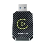 Auto si Moto - Electronice auto - Accesorii electronice auto - Adaptor auto Wireless CarPlay si Android Auto, Emeszon®, FC1, USB, Type-C, Wifi 5.8GHz, Bluetooth 5, fibra carbon, negru - Infinity.ro