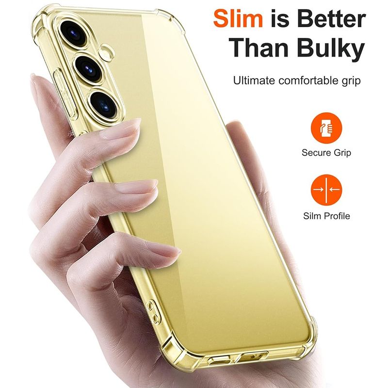 Laptop, Telefoane si Tablete - Telefoane mobile si accesorii - Accesorii Telefoane - Huse telefoane - Husa pentru Samsung Galaxy S24 FE - Techsuit Shockproof Transparent Silicone - Transparent - Infinity.ro