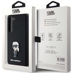Laptop, Telefoane si Tablete - Telefoane mobile si accesorii - Accesorii Telefoane - Huse telefoane - Husa pentru Samsung Galaxy S23 Plus - Karl Lagerfeld Silicone (KLHCS23MSMHKNPK) - Roz Metal Pin - Infinity.ro