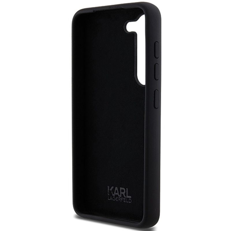 Laptop, Telefoane si Tablete - Telefoane mobile si accesorii - Accesorii Telefoane - Huse telefoane - Husa pentru Samsung Galaxy S23 Plus - Karl Lagerfeld Silicone (KLHCS23MSMHKNPK) - Roz Metal Pin - Infinity.ro