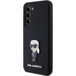 Laptop, Telefoane si Tablete - Telefoane mobile si accesorii - Accesorii Telefoane - Huse telefoane - Husa pentru Samsung Galaxy S23 Plus - Karl Lagerfeld Silicone (KLHCS23MSMHKNPK) - Roz Metal Pin - Infinity.ro
