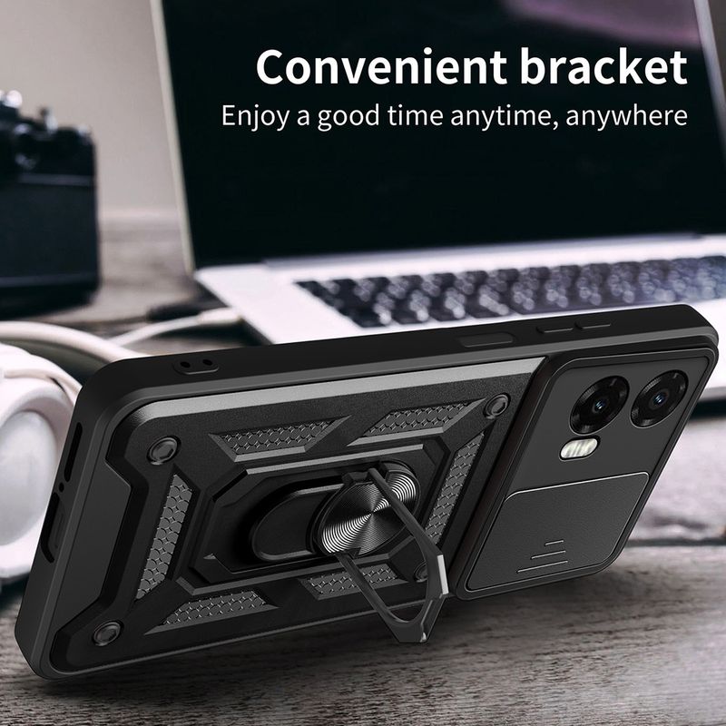 Laptop, Telefoane si Tablete - Telefoane mobile si accesorii - Accesorii Telefoane - Huse telefoane - Husa pentru Motorola Moto G35 - Techsuit CamShield Series - Negru - Infinity.ro