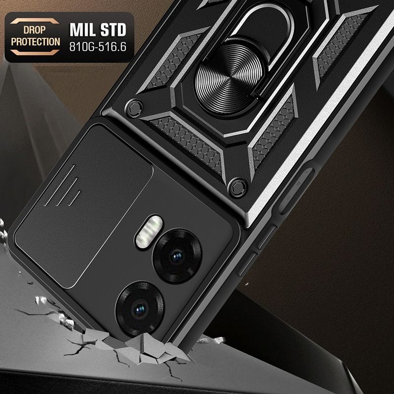 Laptop, Telefoane si Tablete - Telefoane mobile si accesorii - Accesorii Telefoane - Huse telefoane - Husa pentru Motorola Moto G35 - Techsuit CamShield Series - Negru - Infinity.ro