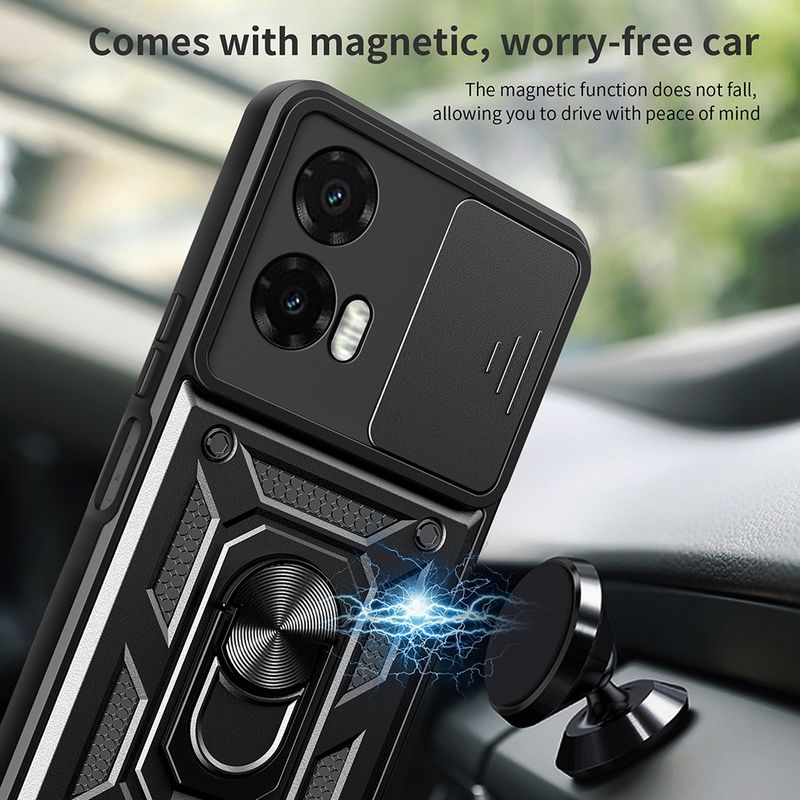 Laptop, Telefoane si Tablete - Telefoane mobile si accesorii - Accesorii Telefoane - Huse telefoane - Husa pentru Motorola Moto G35 - Techsuit CamShield Series - Negru - Infinity.ro