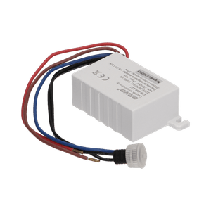 Senzor crepuscular (noapte/zi) mini cu sonda externa, IP54, max. 2000W, functioneaza cu surse LED