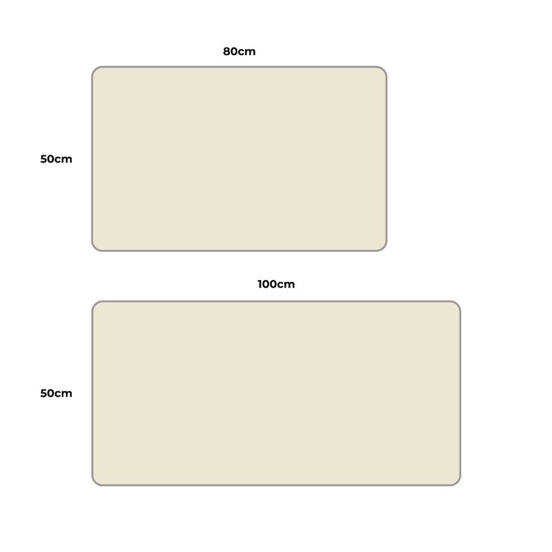 Casa si Gradina - Textile si covoare - Covoare - Covorase baie - Set 2 covorase de baie Ella Home, poliester, ivoire, 50x80cm si 50x100cm - Infinity.ro